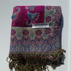 New | Limited Edition: Barbie Bright Pink Shimmer Pashmina Shawl